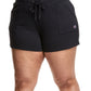Champion Women's Campus Solid Shorts Black Size 1X