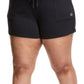 Champion Women's Campus Solid Shorts Black Size 1X