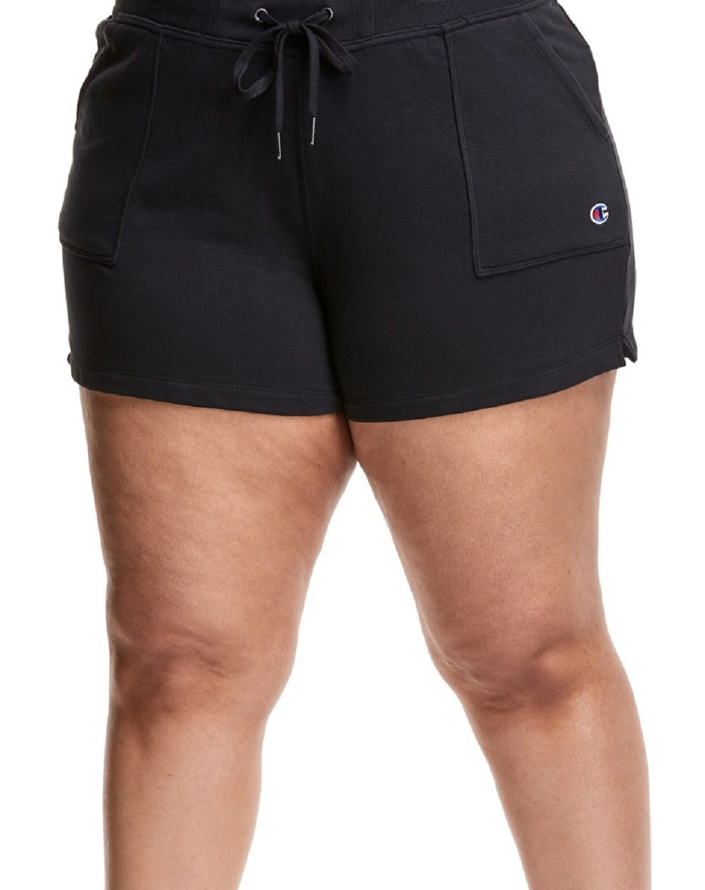 Champion Women's Campus Solid Shorts Black Size 1X