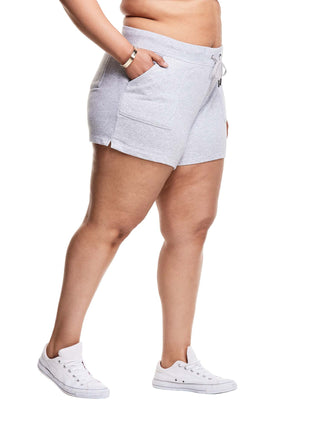 Champion Women's Plus Campus Solid Shorts Grey Size 3X