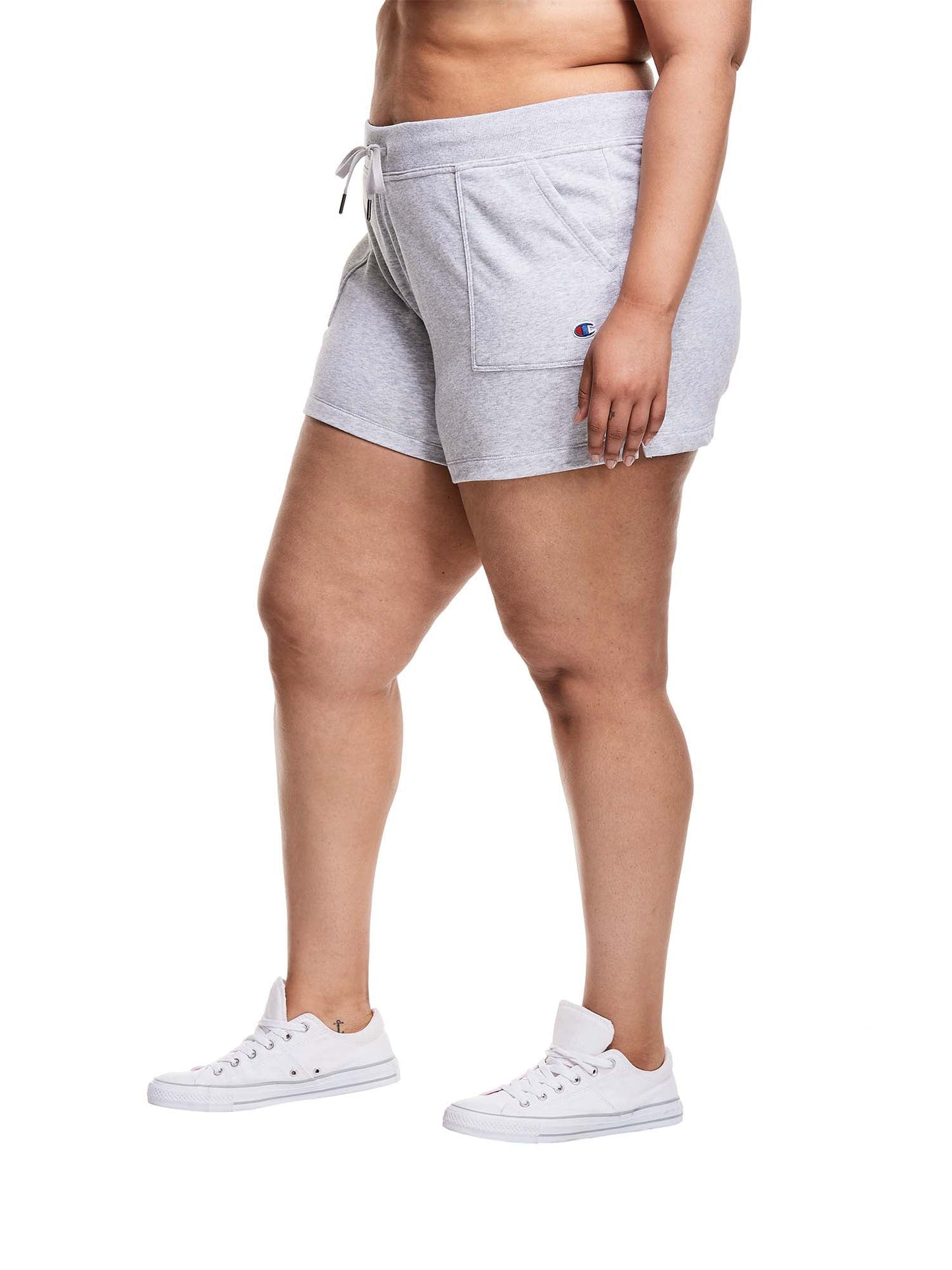 Champion Women's Plus Campus Solid Shorts Grey Size 3X
