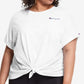 Champion Women's Tie Front T-Shirt White Size 3X