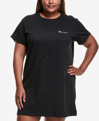 Champion Women's T-Shirt Dress Black Size 2X