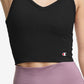 Champion Women's Cropped Fitness Tank Top Black Size Small