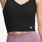 Champion Women's Cropped Tank Top Black Size X-Large
