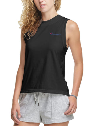 Champion Women's Fitness Workout Tank Top Black Size Large