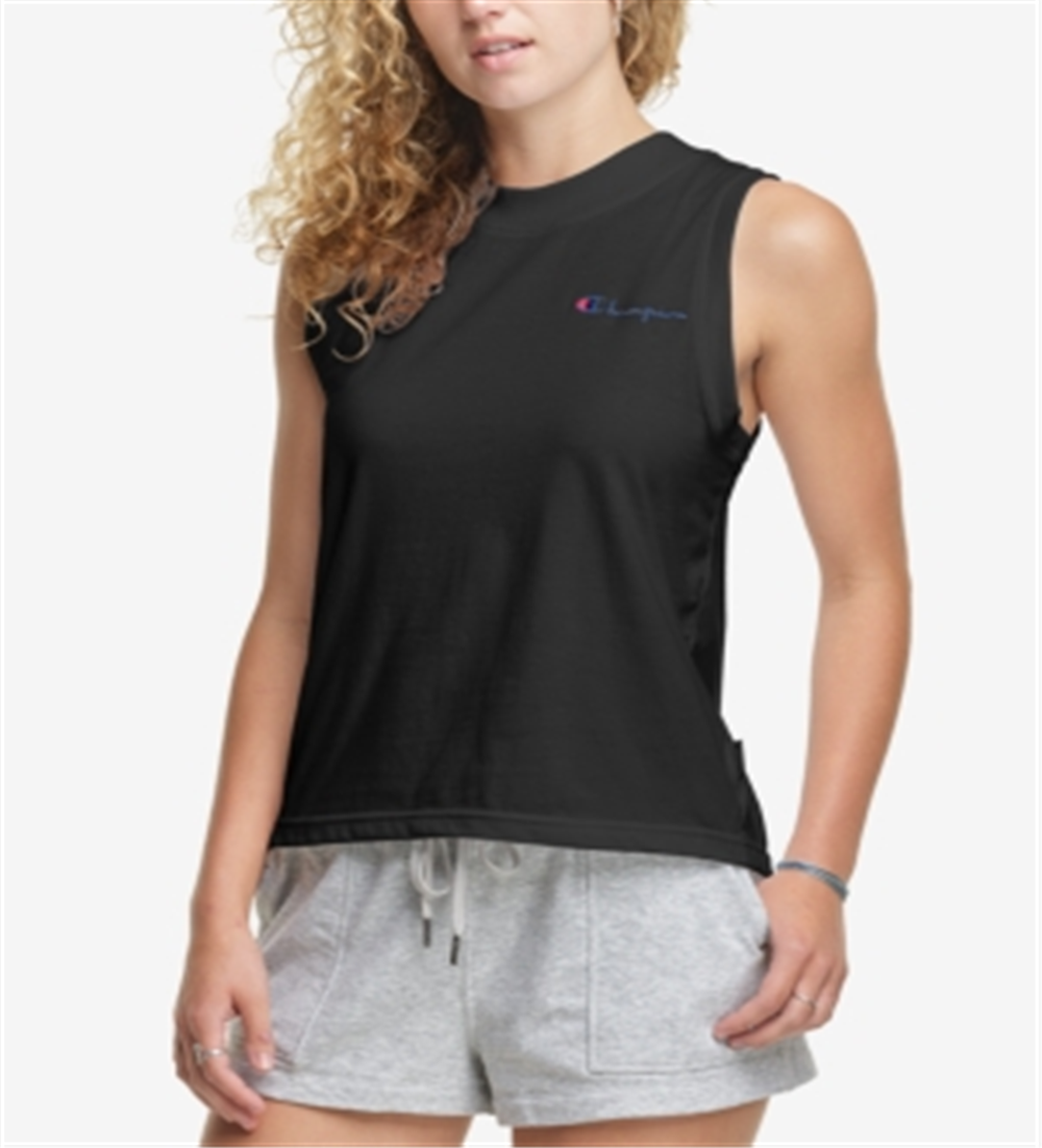 Champion Women's Crewneck Sleeveless Top Black Size X-Large