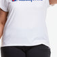 Champion Women's Classic Logo Graphic T-Shirt White Size 3X