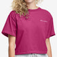 Champion Women's Cropped Cotton Pullover Top Pink Size XX-Large