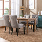Nikki Collection Modern Velvet Upholstered Dining Chair Set