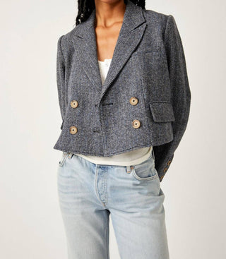 Free People - Heritage Double Breasted Crop Blazer