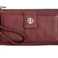 Giani Bernini Women's Softy Grab & Go Leather Wristlet Bag Red Size Regular