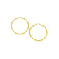 14k Yellow Gold Polished Hoop Earrings (2- mm)