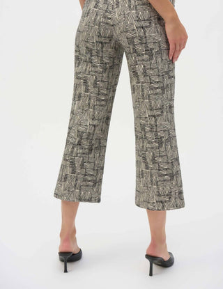 Joseph Ribkoff - Geometric Scribbles Pull On Culotte Pants