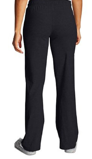 Champion Women's Drawstring-Waist Cotton Pants Black Size Large