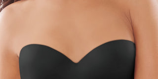 Lilyette Women's Strapless Defining Moments Shaping Underwire Bra Black Size 38 D