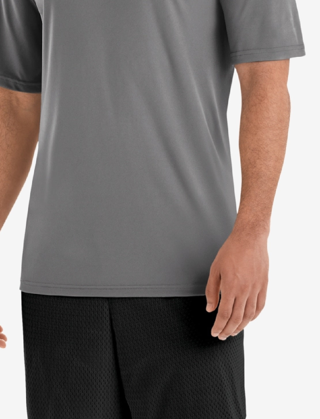 Champion Men's Double Dry T-Shirt Gray Size Large