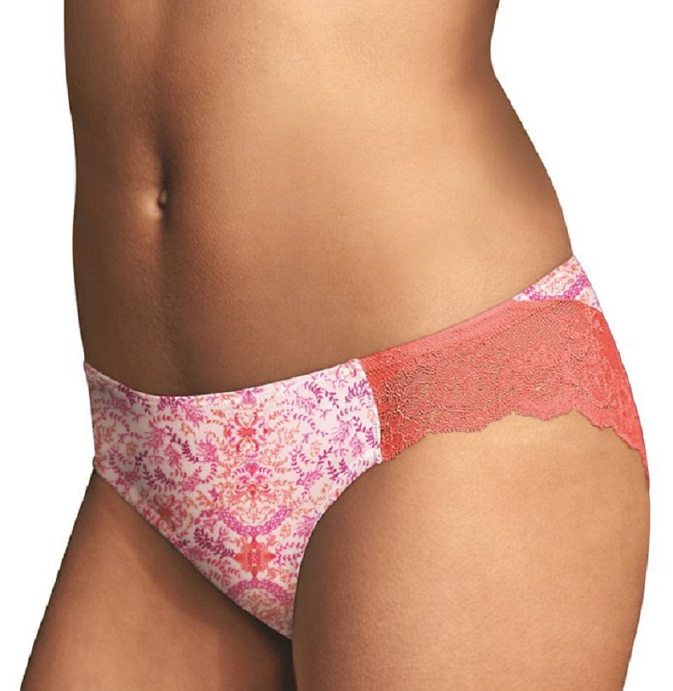 Maidenform Women's Comfort Devotion Lace Back Tanga Underwear Pink Size 6