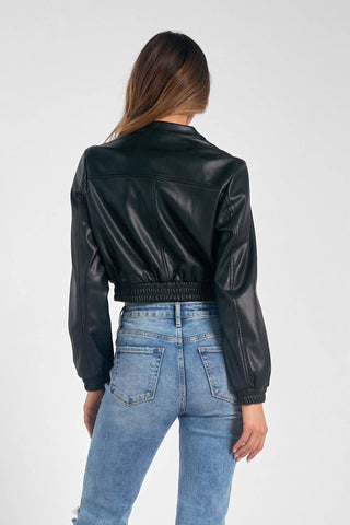 Elan - Cropped Bomber Jacket