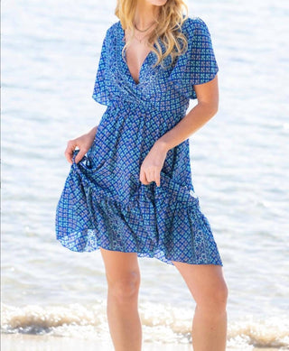 Cienna - Pirrin V Neck Short Dress