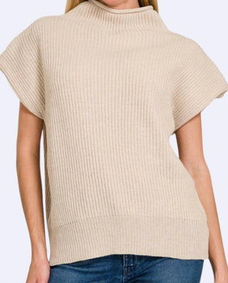 Zenana - Right On Task Mockneck Sweater