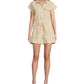Elan - V-neck Short Sleeves Woven Romper