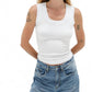 Lna - DEEP U RIBBED TANK TOP