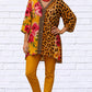 Diva Usa - Demi Chiffon Animal And Floral Blouse