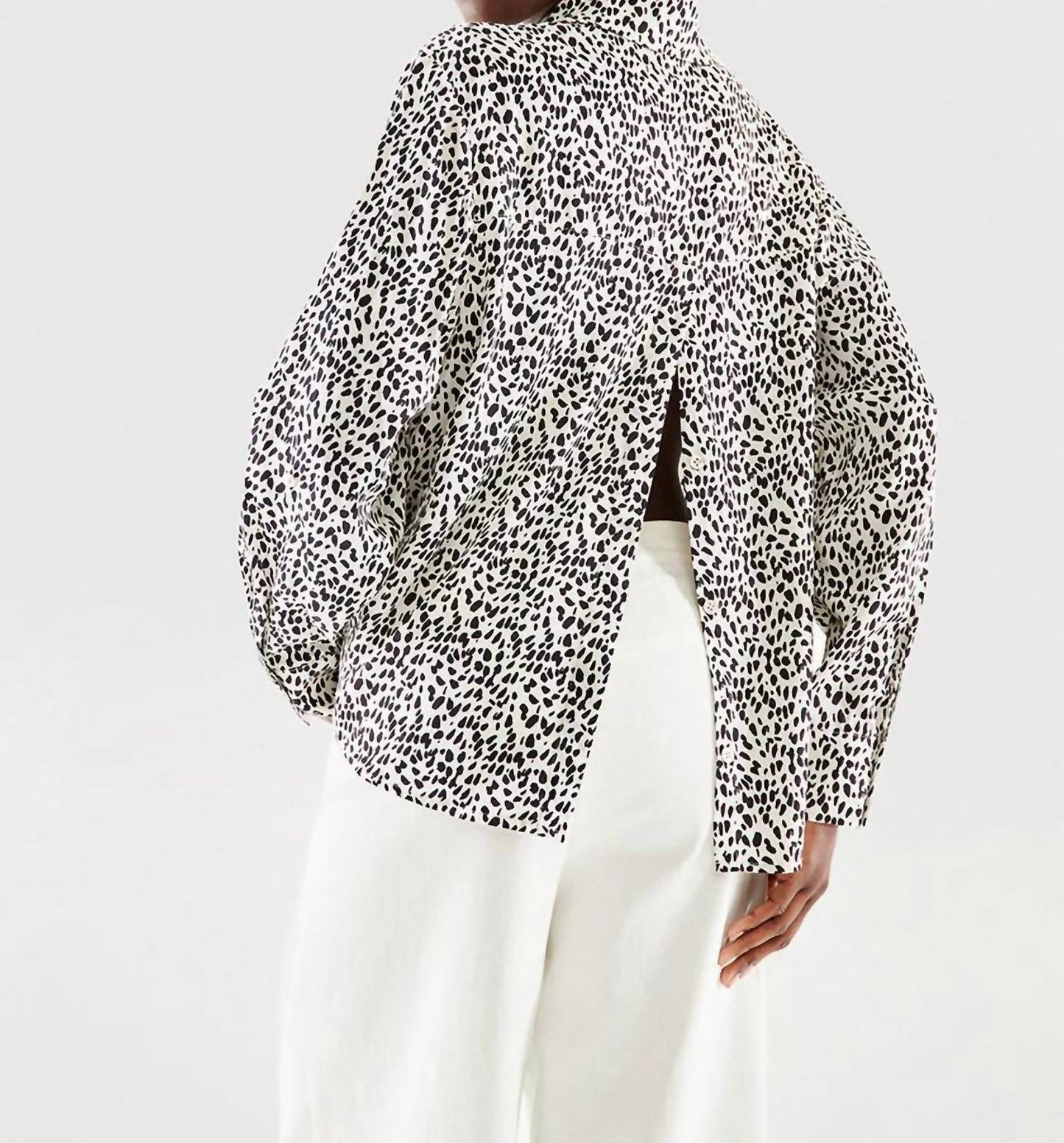 As By Df - Polka leopard print shirt