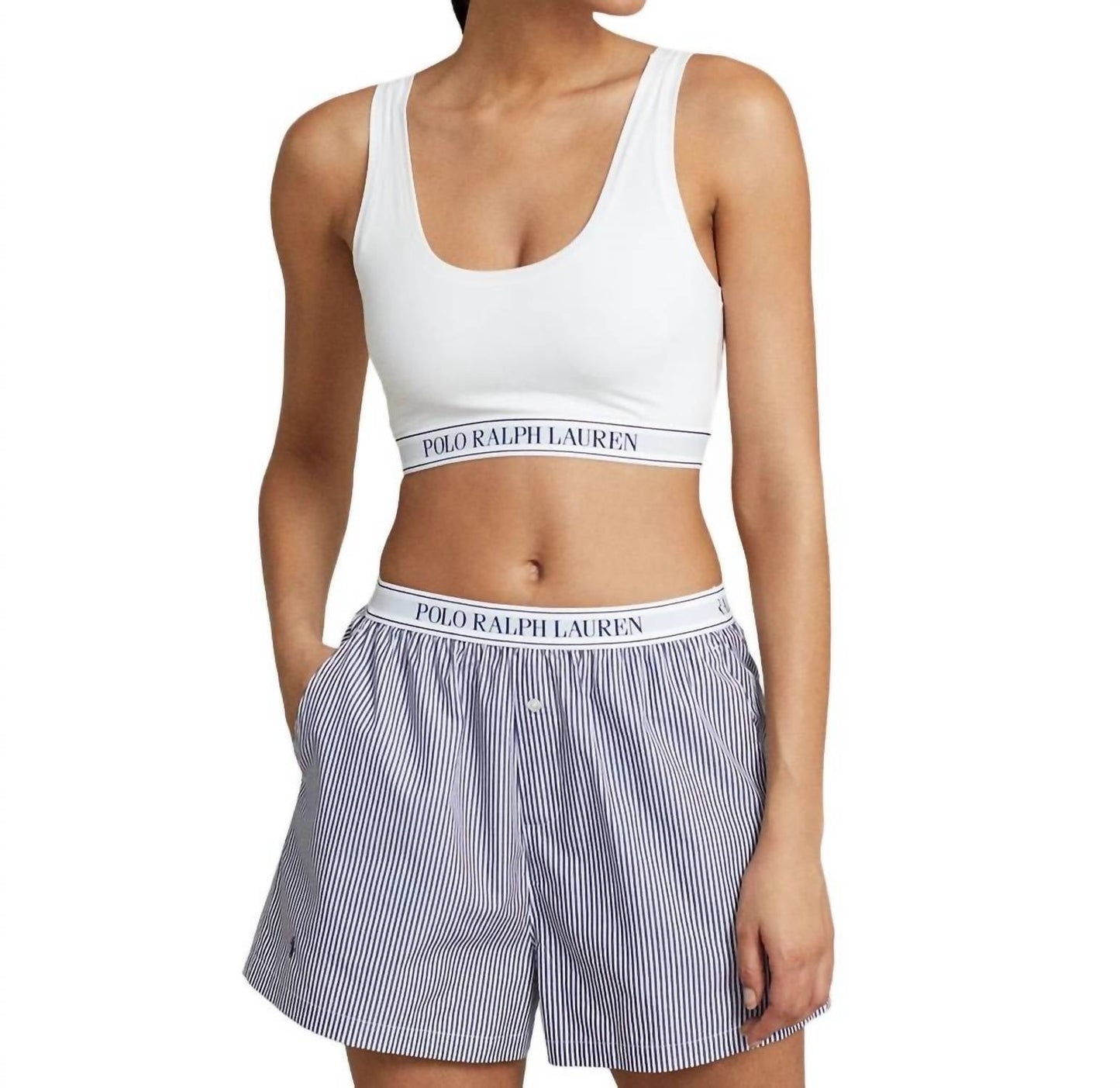Polo Ralph Lauren - Repeat-Logo Scoop Cropped Tank