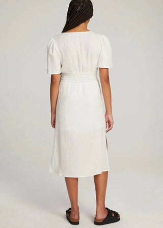 Chaser - Palmer White Midi Dress