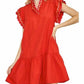 Umgee - Erica Scallop Mini Dress
