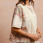 Bibi - Floral Patch Pocket Sweater Tee