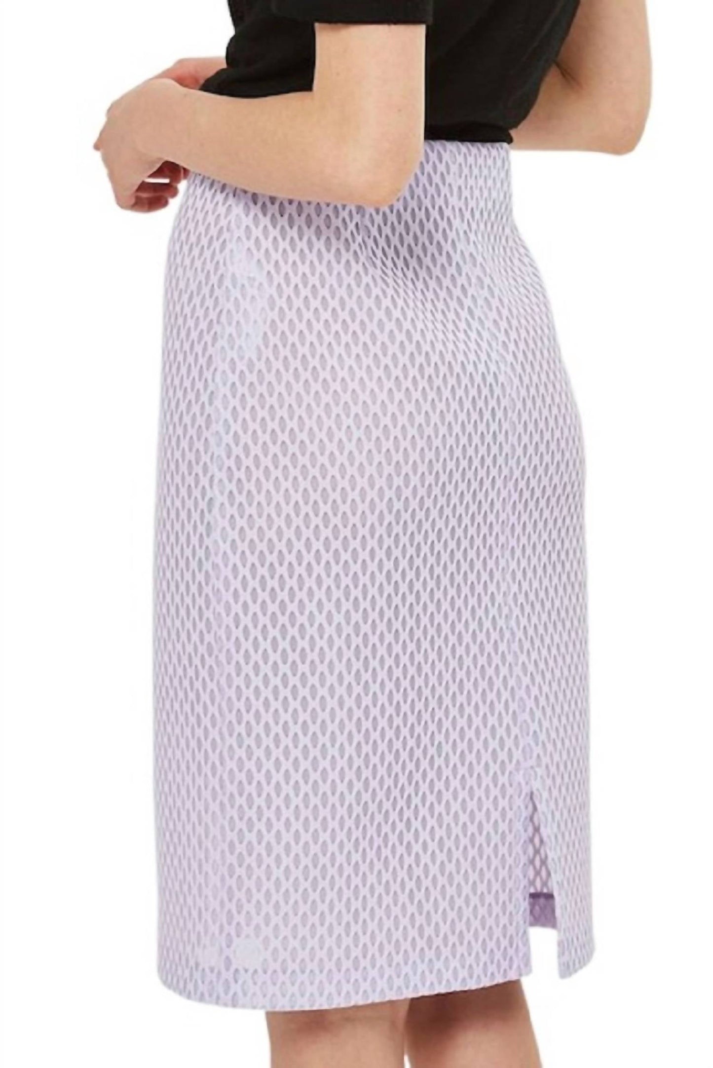 Topshop - Airtex Mesh Pencil Front Zip Skirt