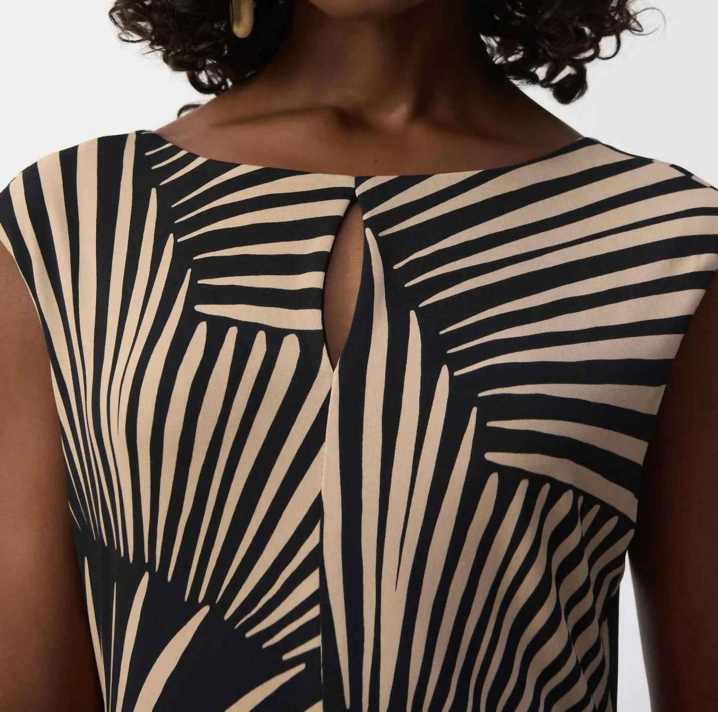 Joseph Ribkoff - Tropical Print High Low Sleeveless Dress