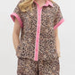 Entro - Leopard Button Up Top
