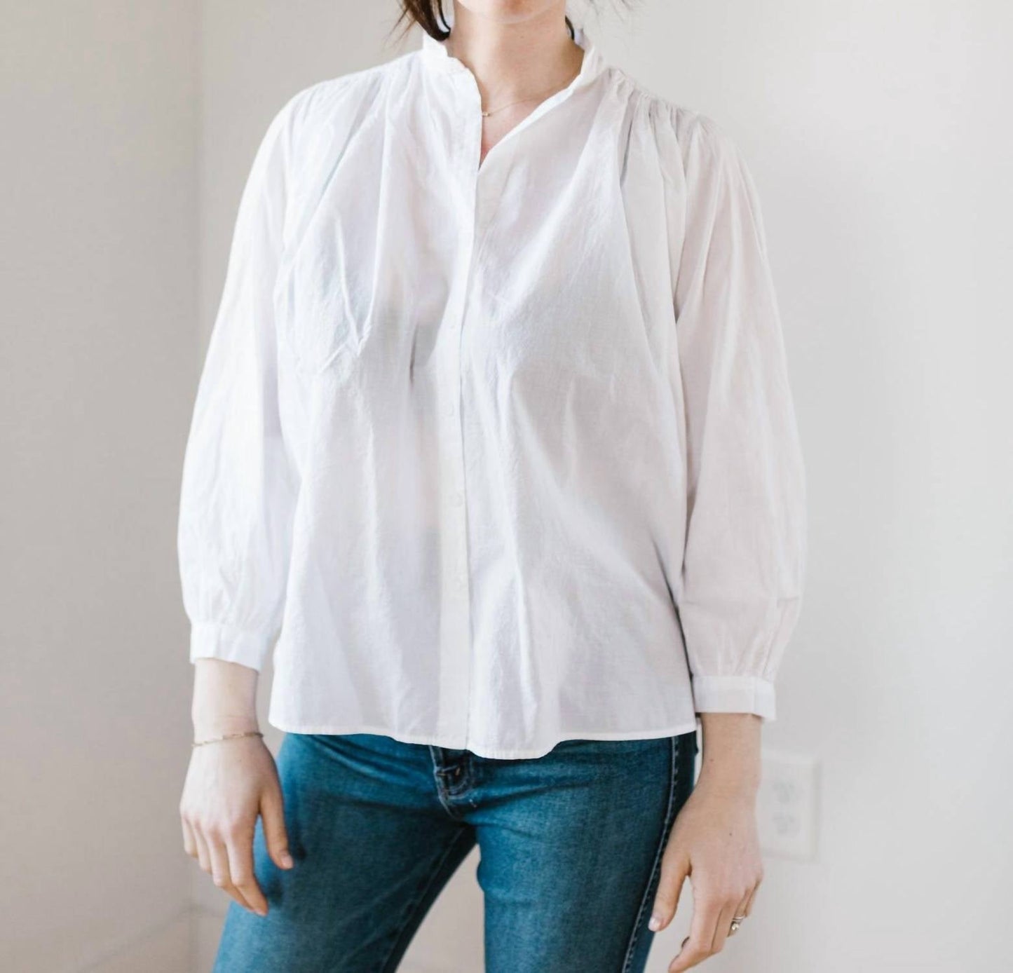 A Shirt Thing - Flora Collared Button Down Shirt