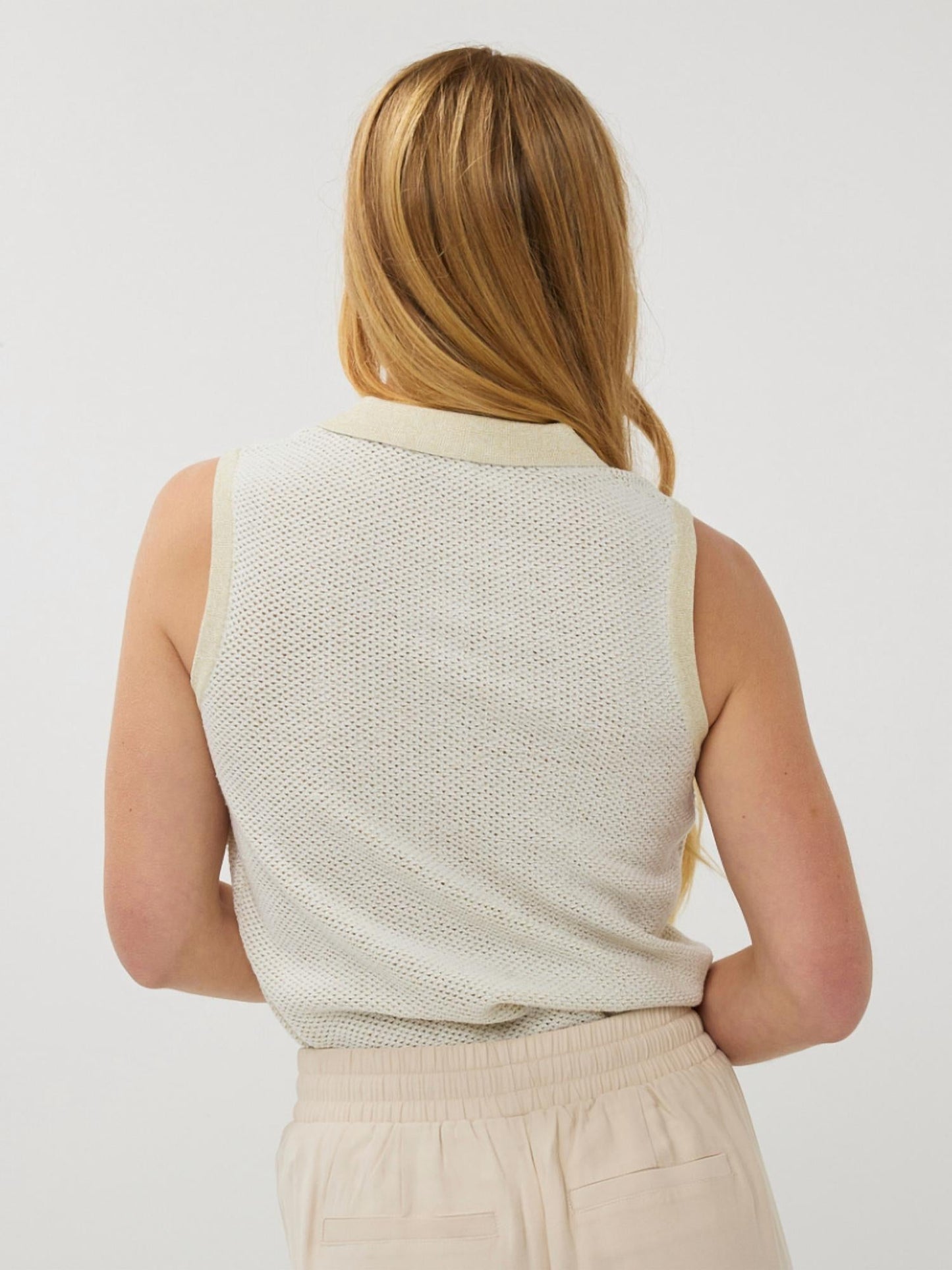 Esqualo - Sleeveless Sweater Polo