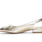 Chinese Laundry - Women's Metallic Buckle Flat Slide