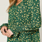 Double Take - Full Size Printed Ruffle Hem Long Sleeve Tiered Dress