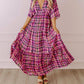 Entro - Pretty in Plaid Maxi Dress