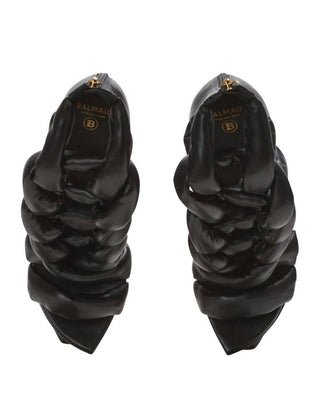 Balmain - Women's Ava Braided Block-heel Platform Pumps