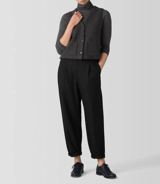 Eileen Fisher - Lightweight Boiled Wool Vest