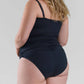 La Blanca - Shirred Band Hipster Bikini Bottoms - Plus