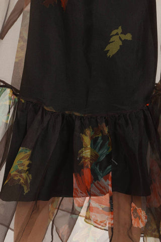 Beulahstyle - Caroleena Floral Print Sheer Dress