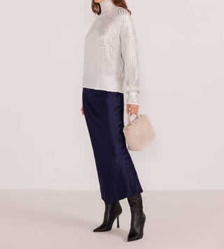 Minkpink - Eira Metallic Foil Sweater