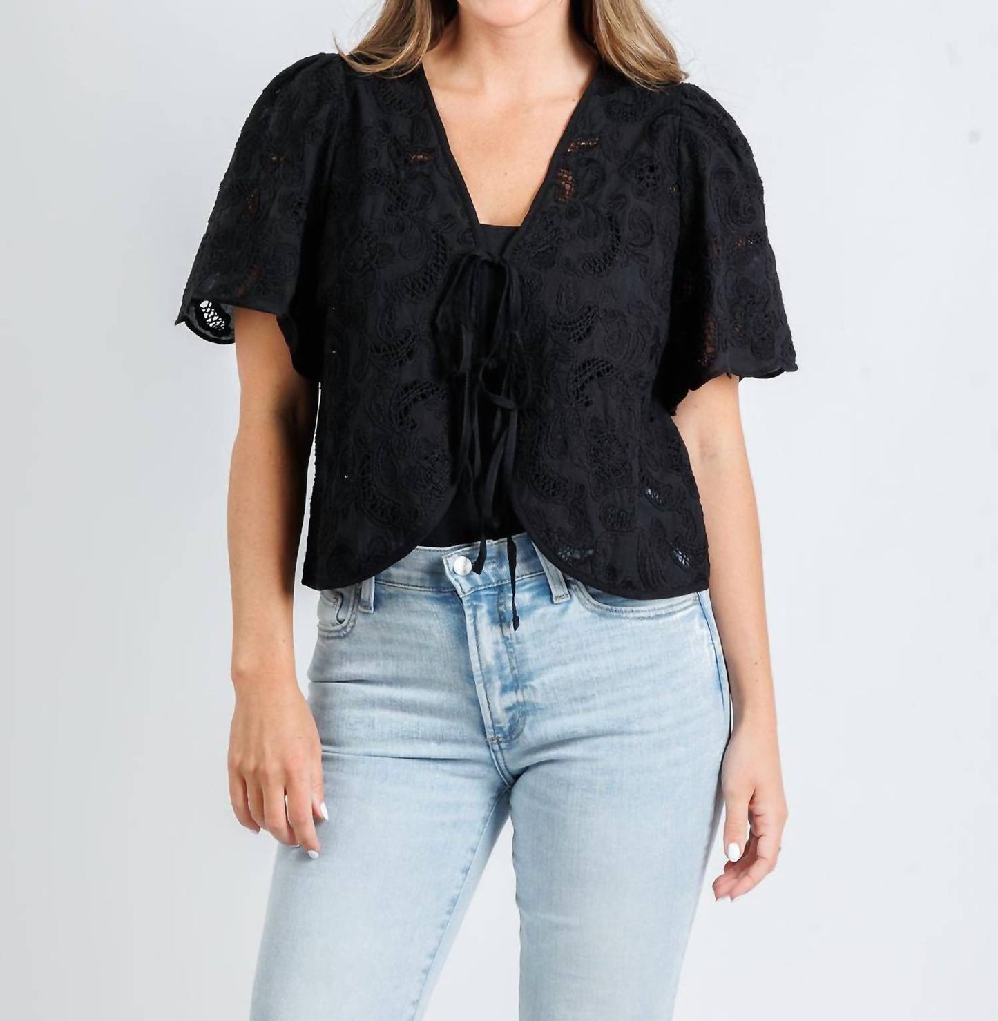 Nation Ltd - Women's Rosalyn Tie Front Top