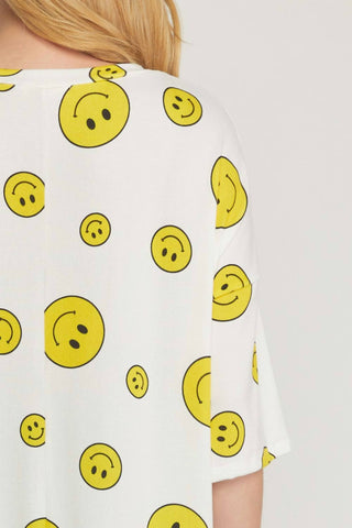 Entro - Happy Face Top - Plus