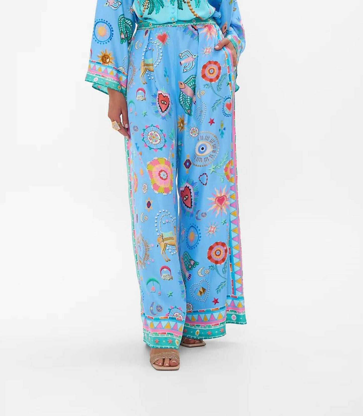 Camilla - Tuck Front Wide Leg Pants