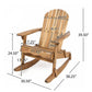 Outdoor Adirondack Rocking Chair With Hand Crafted Details